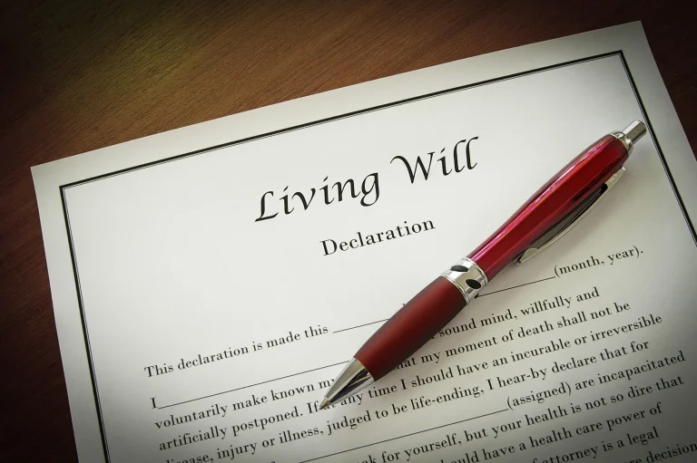 Living will document scaled
